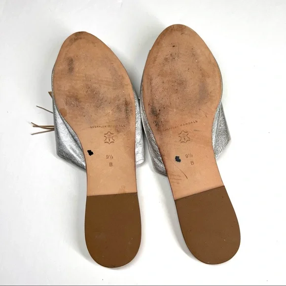 Loeffler Randall Kiki Tassel Flat Slide Sandal Sz 9.5 - Picture 6 of 10